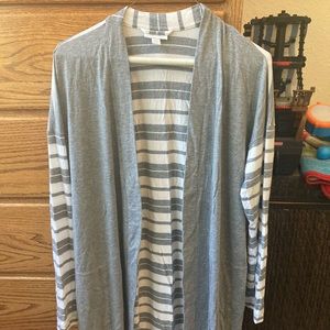 J. Jill Brand PureJill Mixed Pattern Open Cardigan